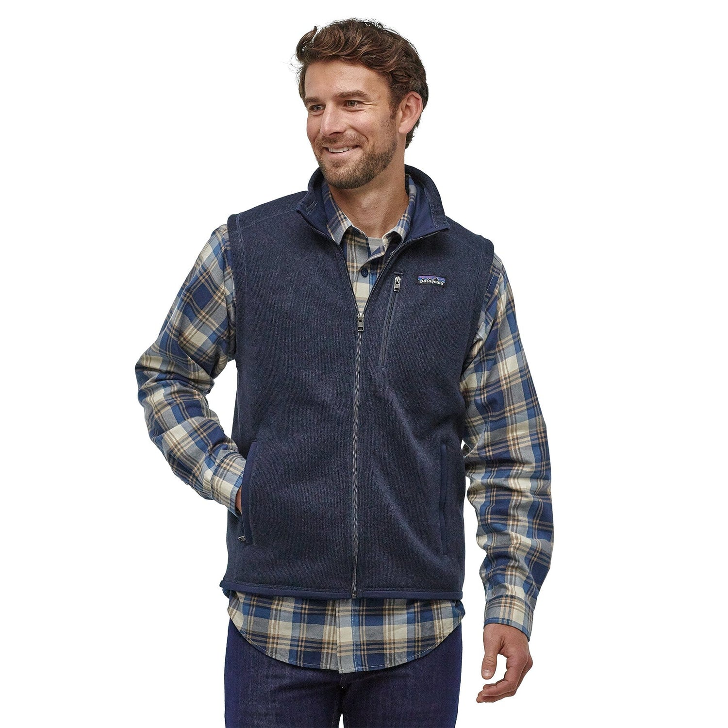 Patagonia M's Better Sweater Vest - 100% recycled polyester New Navy Shirt