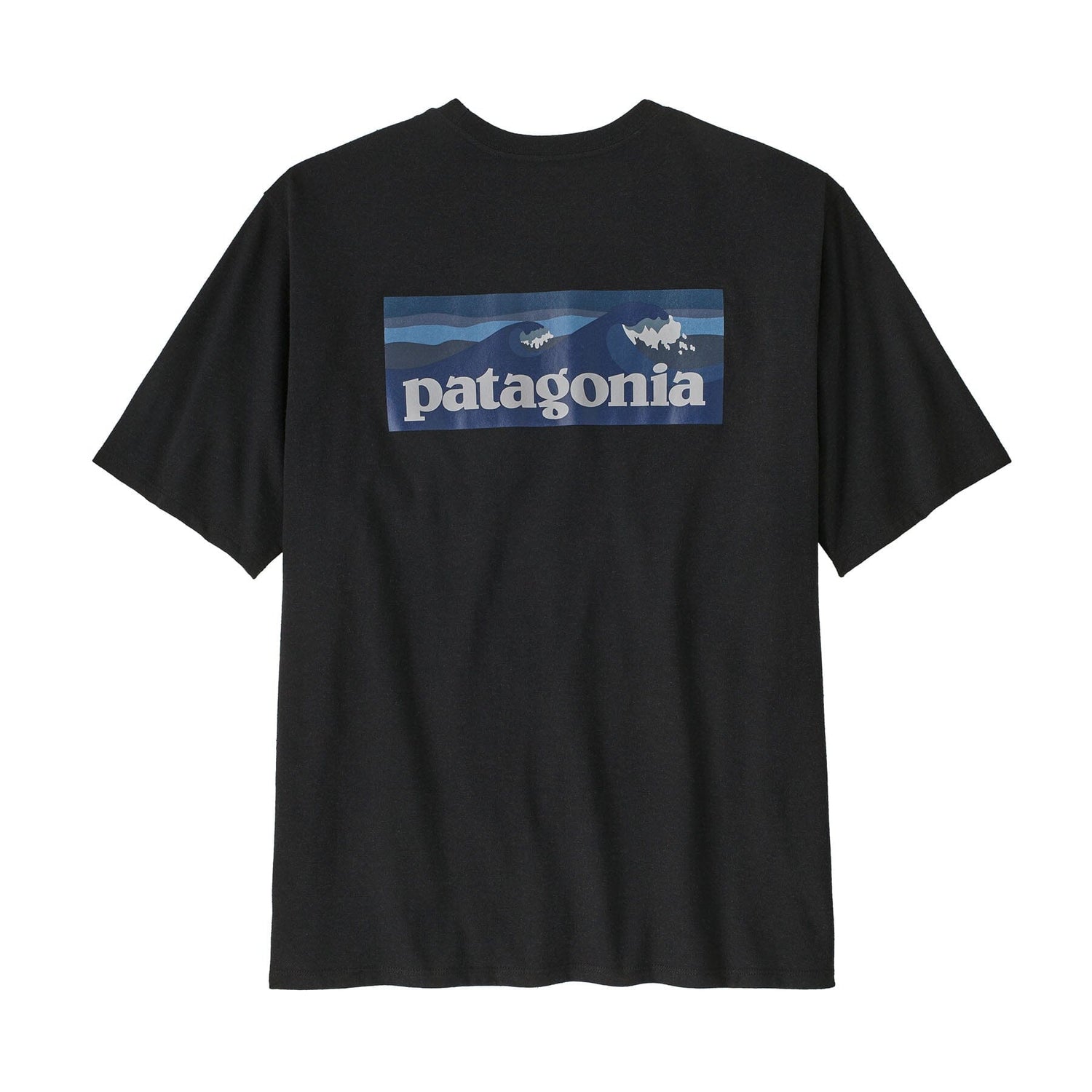 Patagonia M's Boardshort Logo Pocket Responsibili-Tee - Recycled Cotton & Recycled Polyester Ink Black Shirt