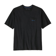 Patagonia M's Boardshort Logo Pocket Responsibili-Tee - Recycled Cotton & Recycled Polyester Ink Black Shirt