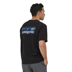 Patagonia M's Boardshort Logo Pocket Responsibili-Tee - Recycled Cotton & Recycled Polyester Ink Black Shirt