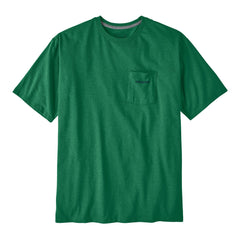 Patagonia M's Boardshort Logo Pocket Responsibili-Tee - Recycled Cotton & Recycled Polyester Gather Green Shirt