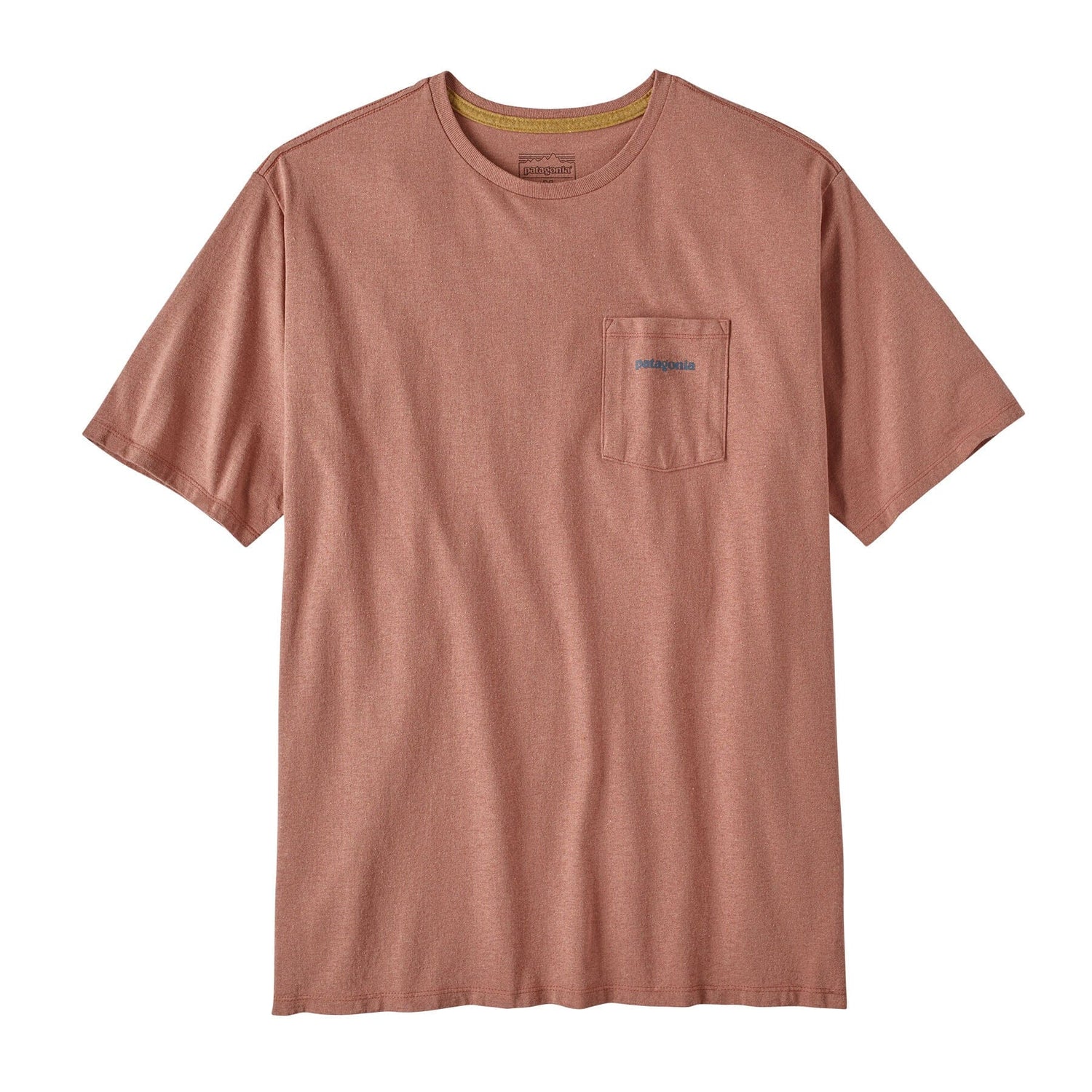 Patagonia M's Boardshort Logo Pocket Responsibili-Tee - Recycled Cotton & Recycled Polyester Sienna Clay Shirt