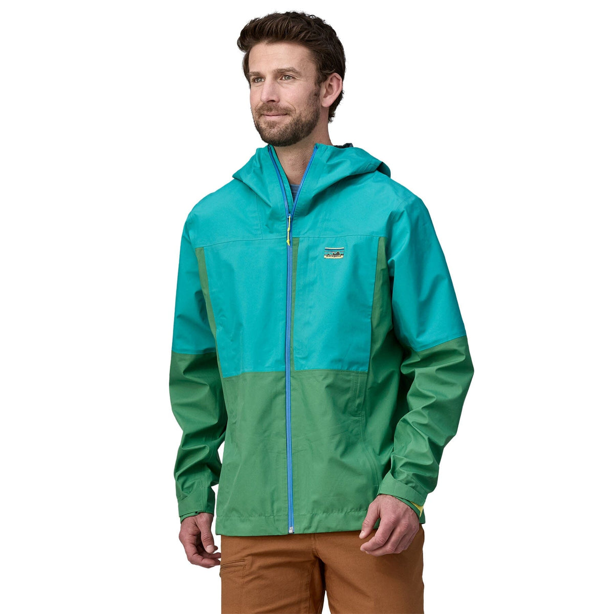 M's Boulder Fork Rain Jacket - Recycled polyester Jacket Patagonia Gather Green M