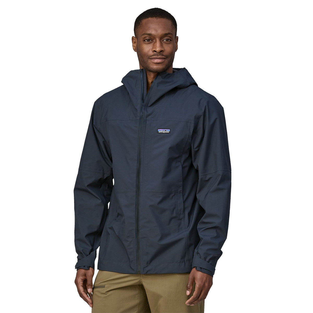 Patagonia M's Boulder Fork Rain Jacket - Recycled polyester Smolder Blue Jacket