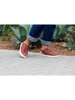 Saola M's Cannon Knit - Recycled PET Burgundy-Sand Shoes