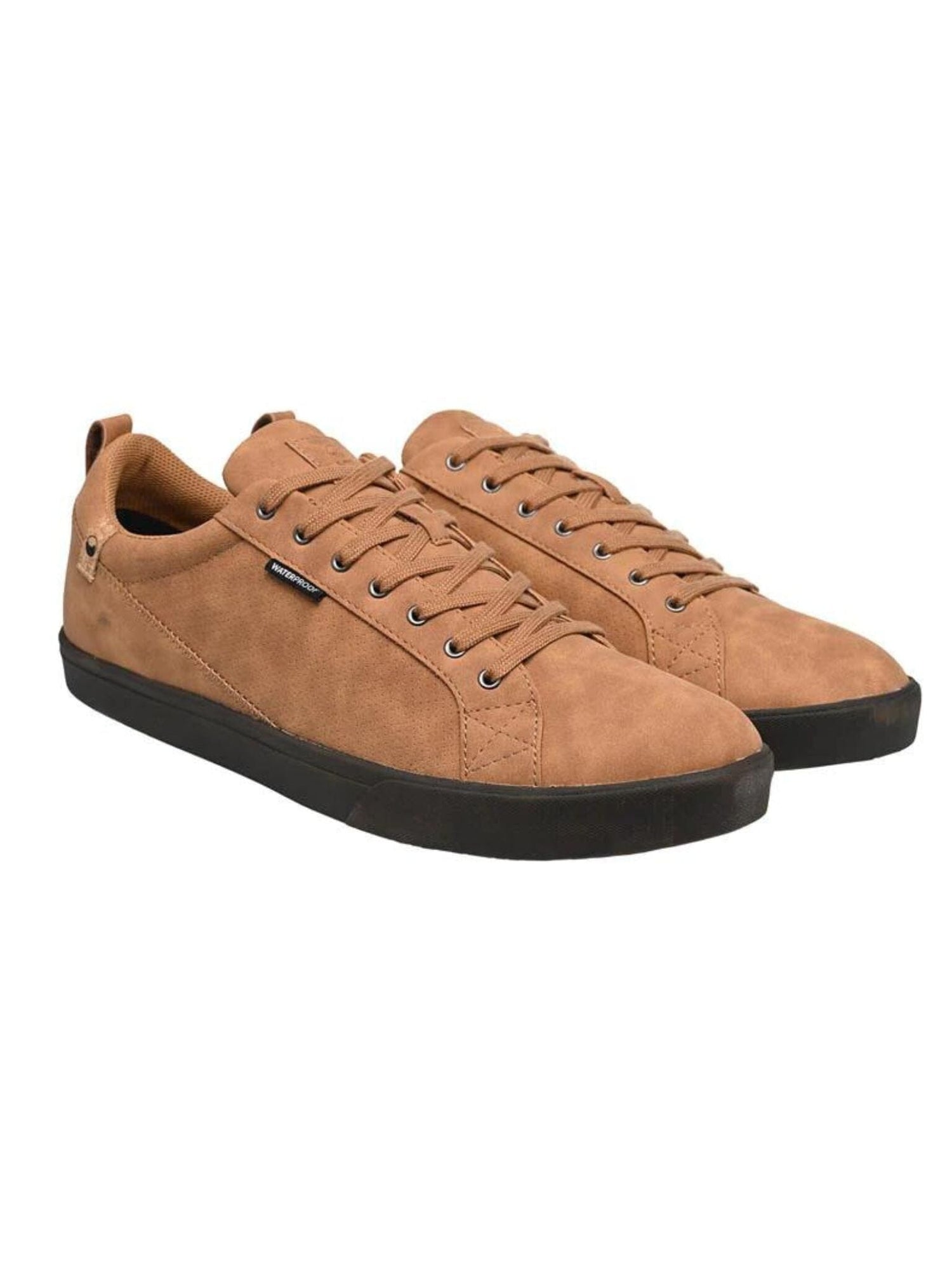Saola M's Cannon Waterproof Sneakers - Recycled PET & Bio-sourced materials Camel Shoes