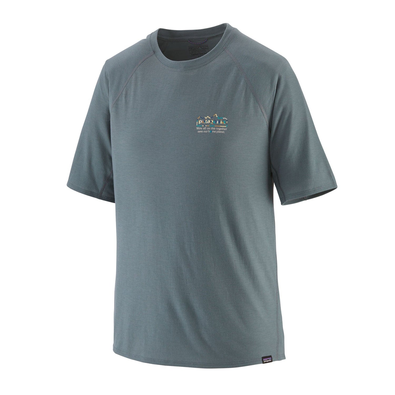 Patagonia - M's Cap Cool Trail Graphic Shirt - Recycled polyester & Naia® Renew - Weekendbee - sustainable sportswear