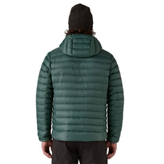 Patagonia M's Down Sweater Hoody - Recycled Nylon & RDS certified Down Cascade Green Jacket