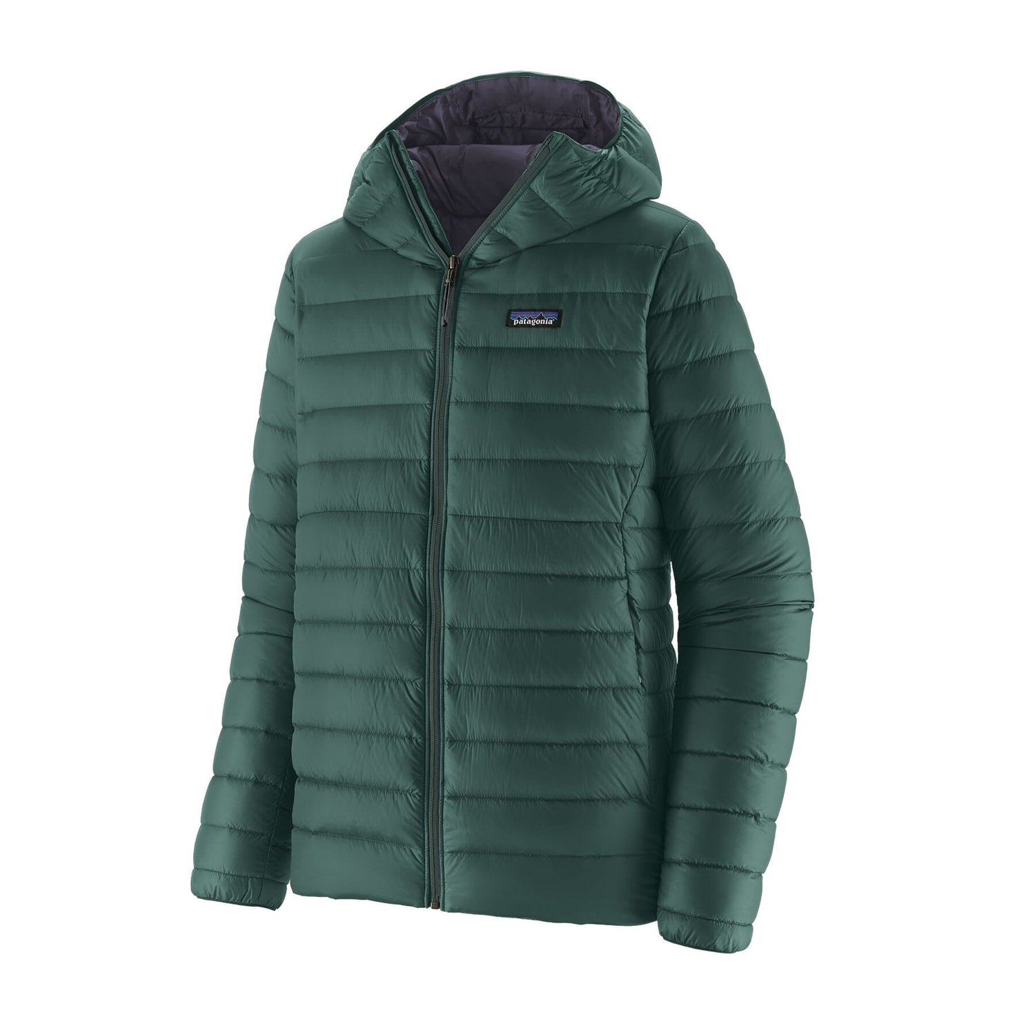Patagonia M's Down Sweater Hoody - Recycled Nylon & RDS certified Down Cascade Green Jacket