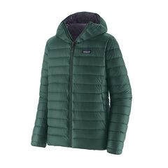 Patagonia M's Down Sweater Hoody - Recycled Nylon & RDS certified Down Cascade Green Jacket