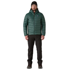 Patagonia M's Down Sweater Hoody - Recycled Nylon & RDS certified Down Cascade Green Jacket