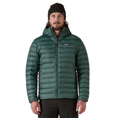 Patagonia M's Down Sweater Hoody - Recycled Nylon & RDS certified Down Cascade Green Jacket
