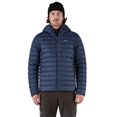 Patagonia M's Down Sweater Hoody - Recycled Nylon & RDS certified Down New Navy Jacket