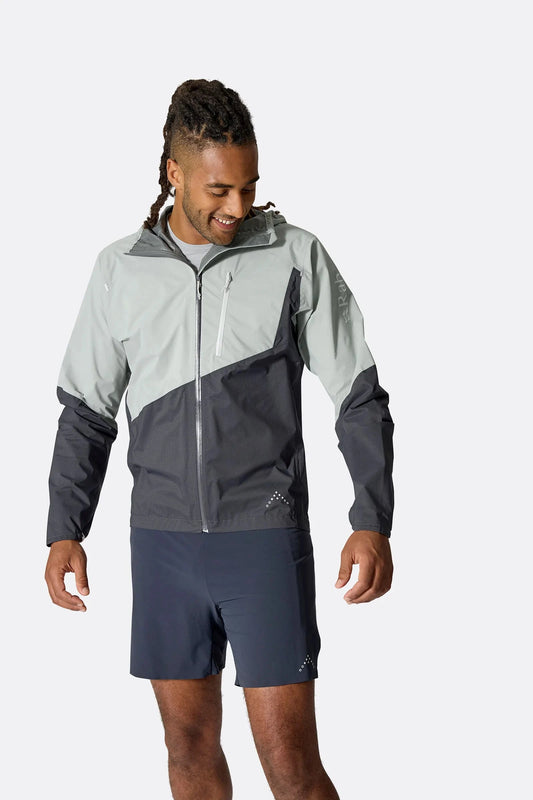 Rab M's Downpour Trail Light Waterproof Jacket - Recycled polyester Anthracite Jacket
