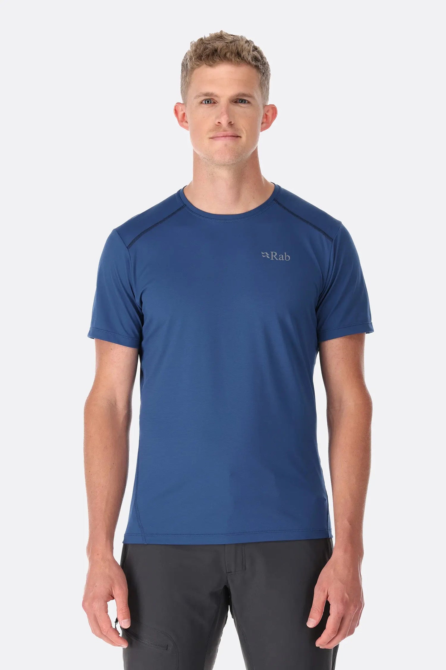 Rab M's Force T-shirt - Recycled polyester & polyester Orion Blue Tempest Blue Shirt