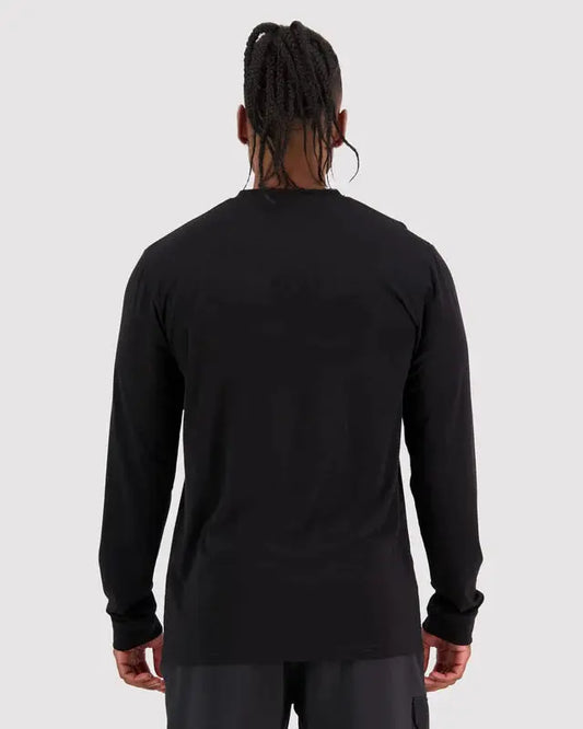 Mons Royale M's Icon LS - Merino Wool Black Shirt