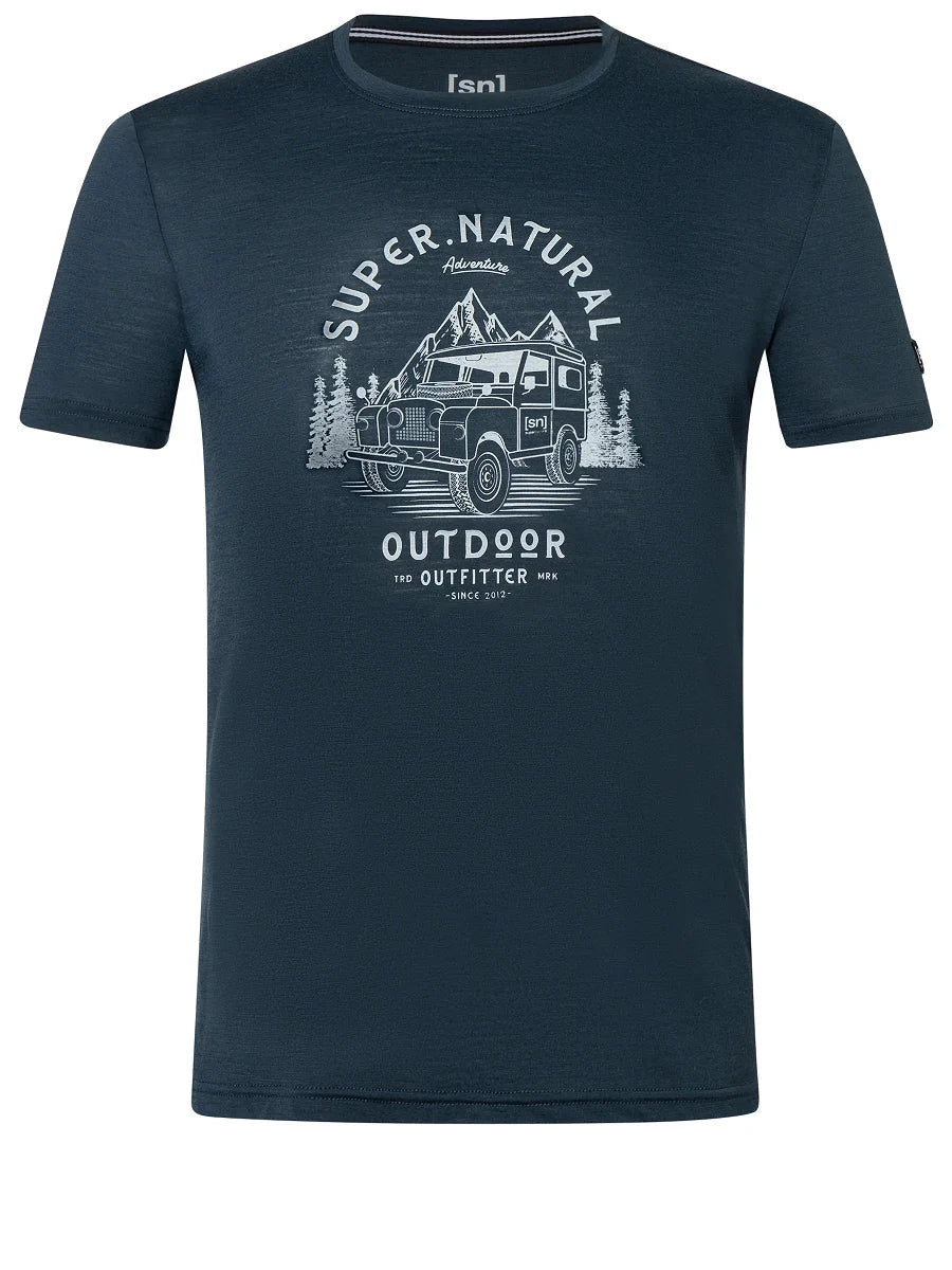 Supernatural M's Landi Tee Blueberry Vapor Grey Shirt