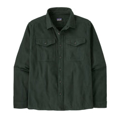 M's Long-Sleeved Midweight Fjord Flannel Shirt - Organic Cotton Shirt Patagonia Whole Weave: Old Growth Green S