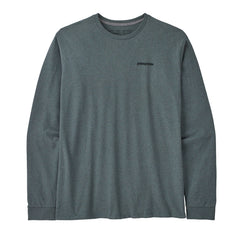 Patagonia M's Long-Sleeved P-6 Logo Responsibili-Tee® - Recycled Polyester Nouveau Green Shirt