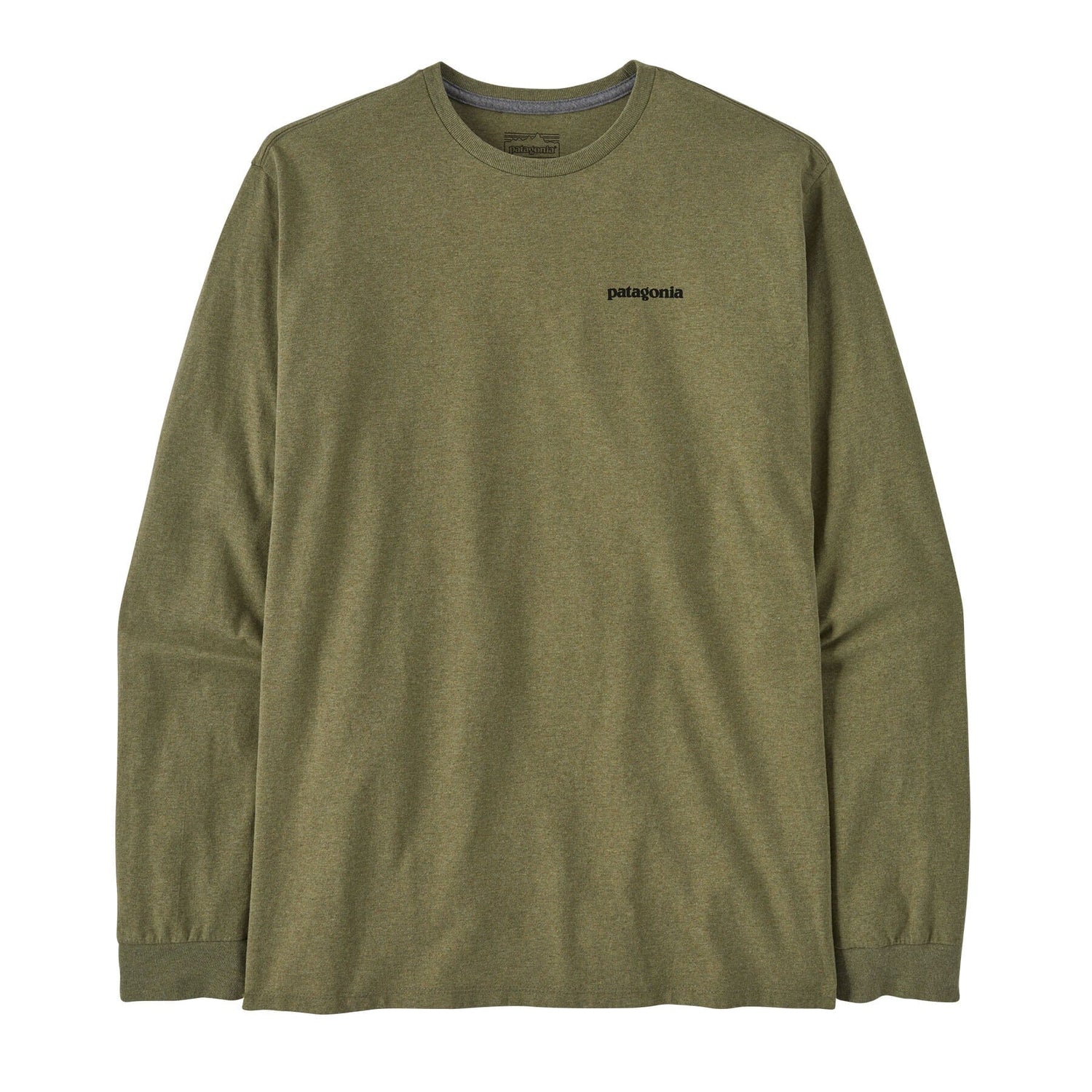 Patagonia - M's Long-Sleeved P-6 Logo Responsibili-Tee® - Recycled Polyester - Weekendbee - sustainable sportswear