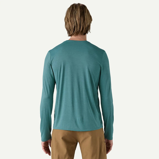 Patagonia M's L/S Cap Cool Daily Shirt - Recycled polyester Wetland Blue - Light Wetland Blue X-Dye Shirt