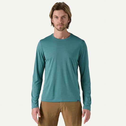 Patagonia M's L/S Cap Cool Daily Shirt - Recycled polyester Wetland Blue - Light Wetland Blue X-Dye Shirt