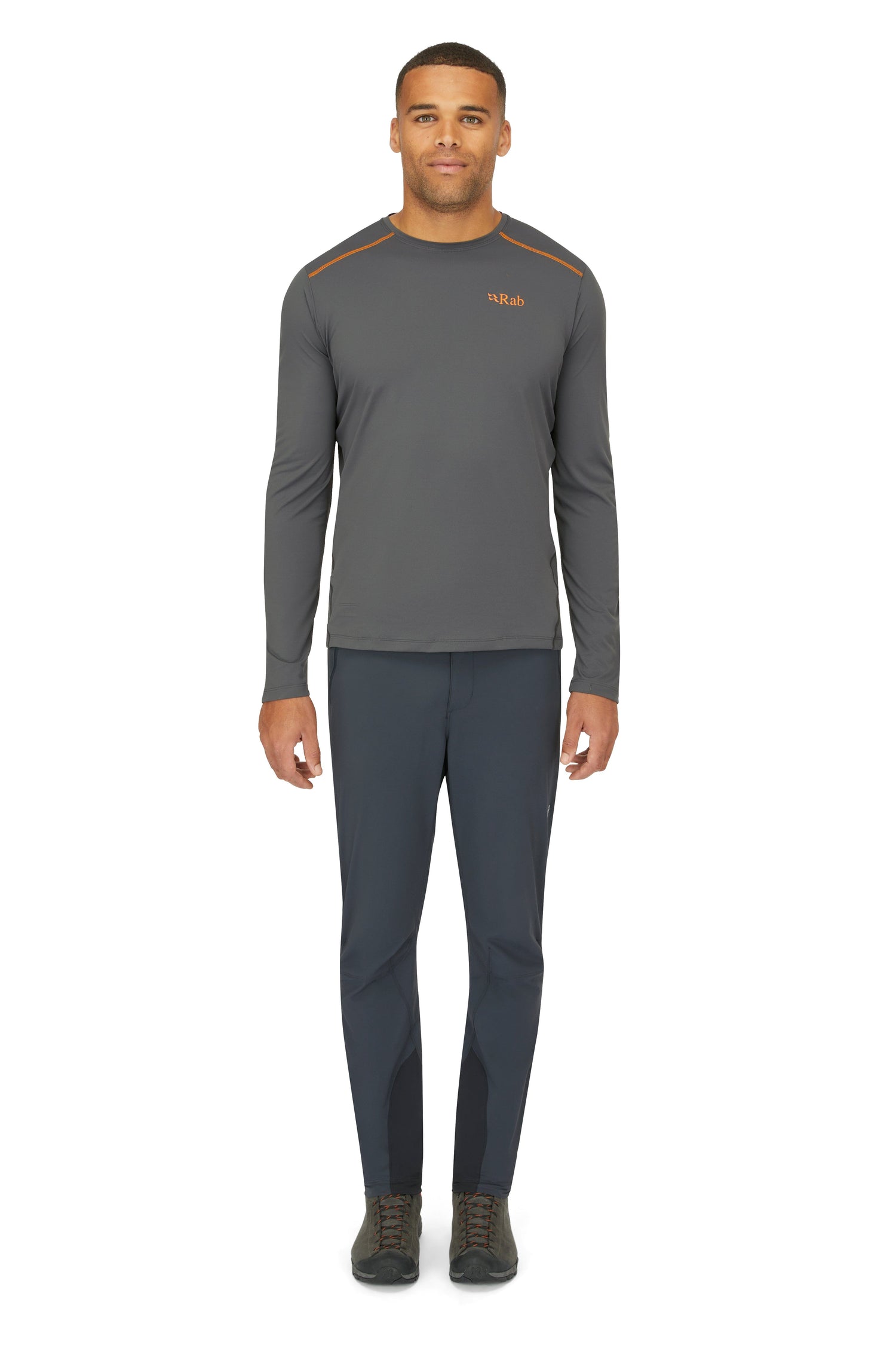Rab M's LS Force T-shirt - Recycled polyester & polyester Beluga Shirt