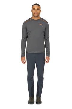 Rab M's LS Force T-shirt - Recycled polyester & polyester Beluga Shirt