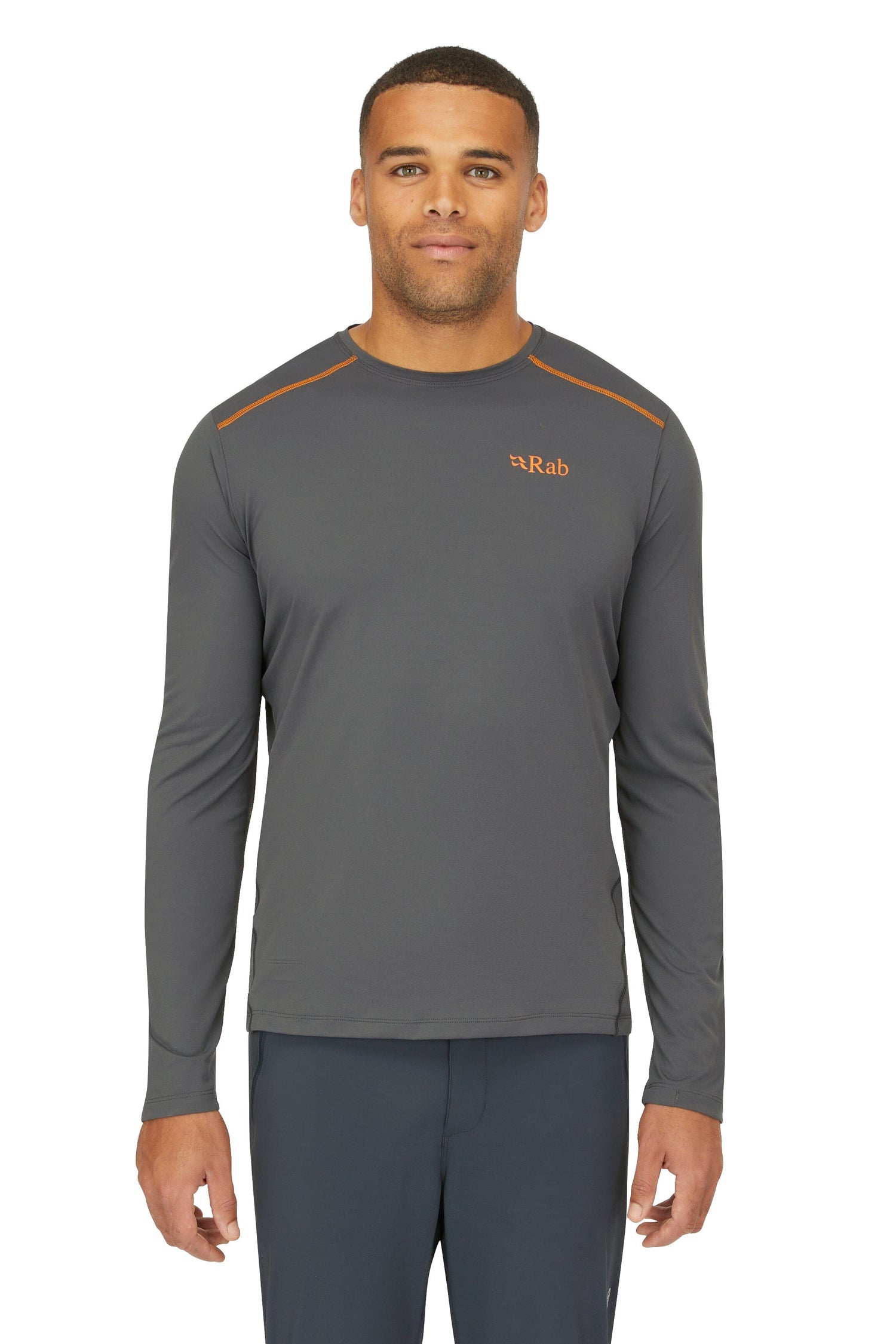 Rab M's LS Force T-shirt - Recycled polyester & polyester Beluga Shirt