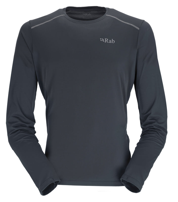 M's LS Force T-shirt - Recycled polyester & polyester Shirt Rab Beluga M