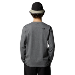 The North Face M's L/S Simple Dome Tee Grey Shirt