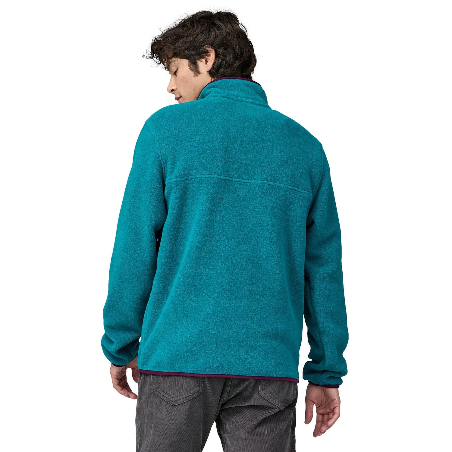 Patagonia M's LW Synch Snap-T Fleece Pullover - 100% Recycled Polyester Belay Blue Shirt