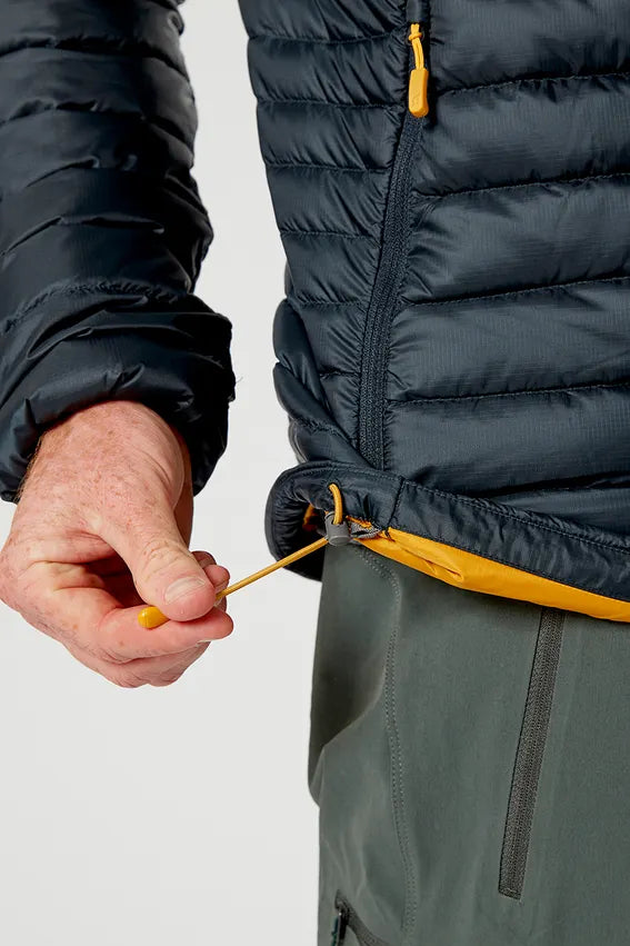 Rab M's Microlight Alpine Jacket - Recycled nylon & down Beluga Jacket