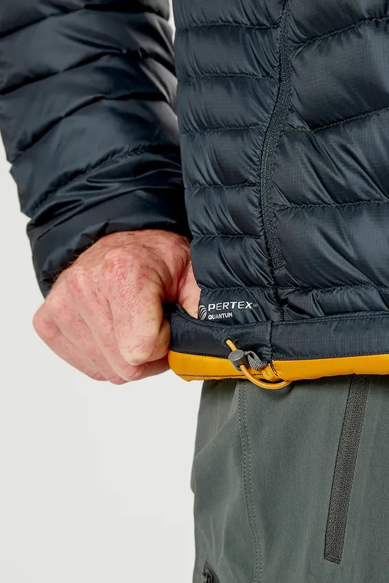 Rab M's Microlight Alpine Jacket - Recycled nylon & down Beluga Jacket