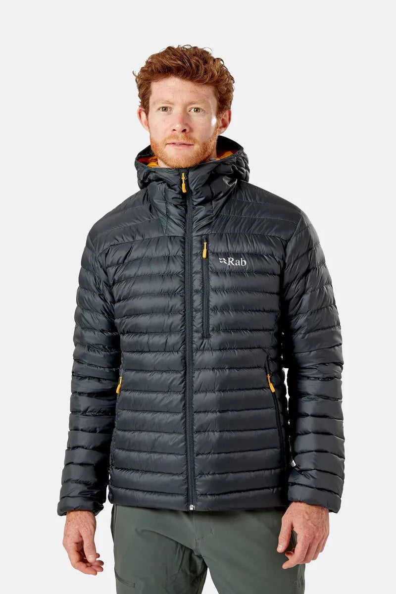 Rab M's Microlight Alpine Jacket - Recycled nylon & down Beluga Jacket