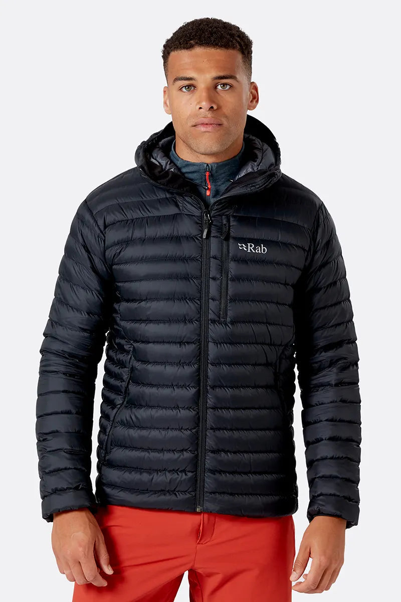 Rab M's Microlight Alpine Jacket - Recycled nylon & down Black Jacket