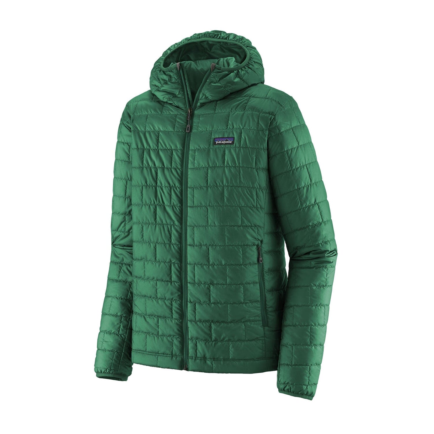 Patagonia M's Nano Puff Hoody - 100% Recycled Polyester Conifer Green Jacket
