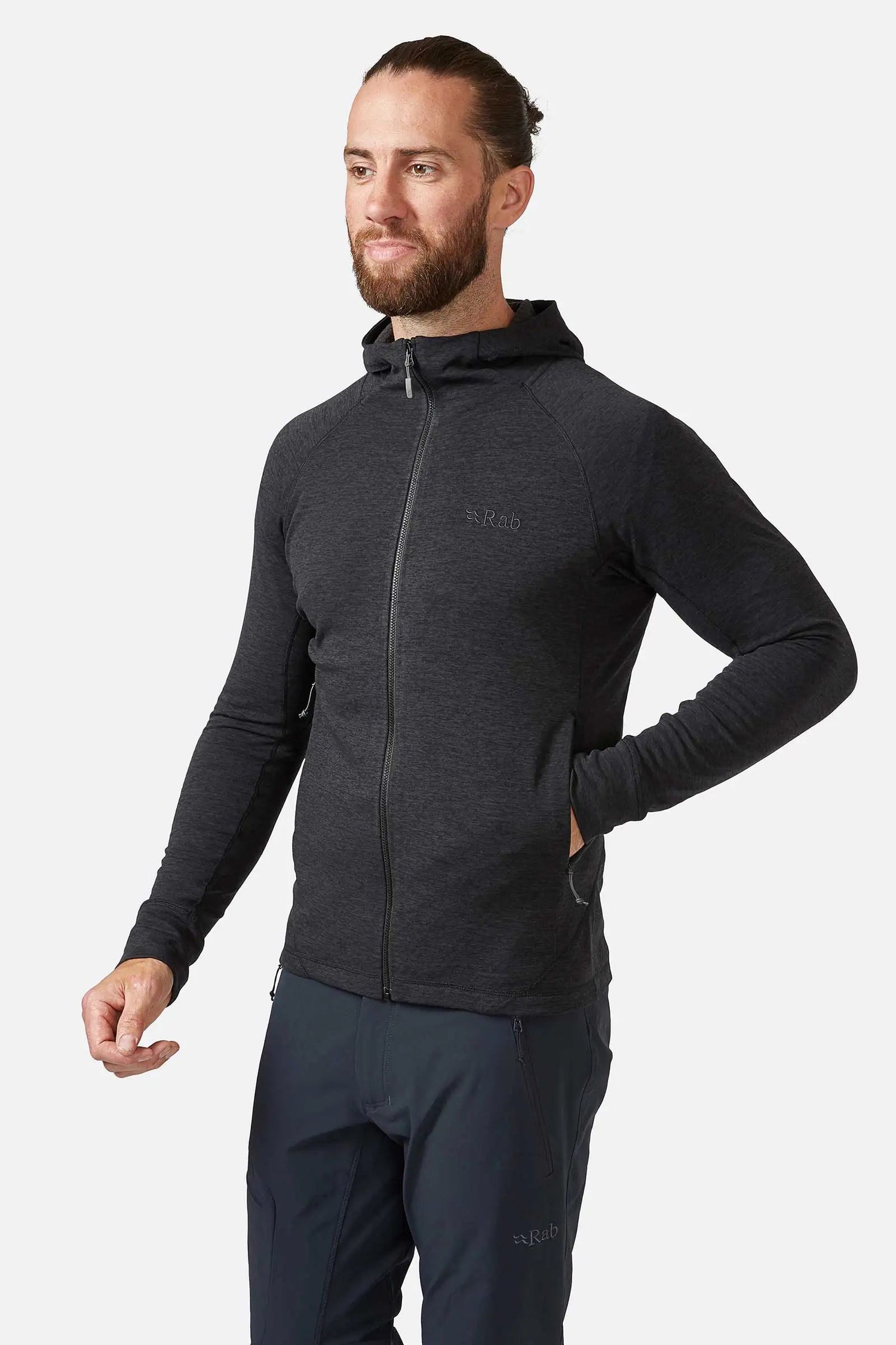 Rab M's Nexus Hoody - Recycled polyester Black Shirt