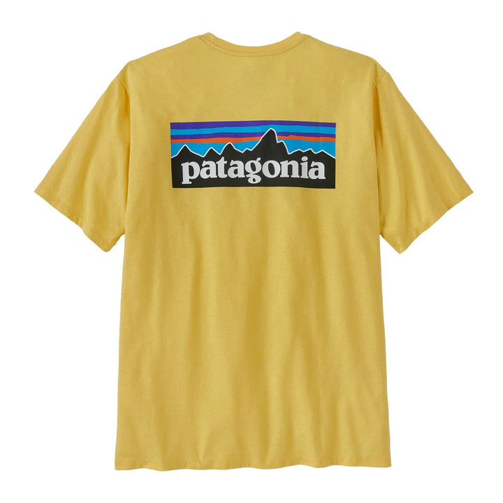 Patagonia M's P-6 Logo Responsibili-Tee® - Recycled cotton Milled Yellow Shirt