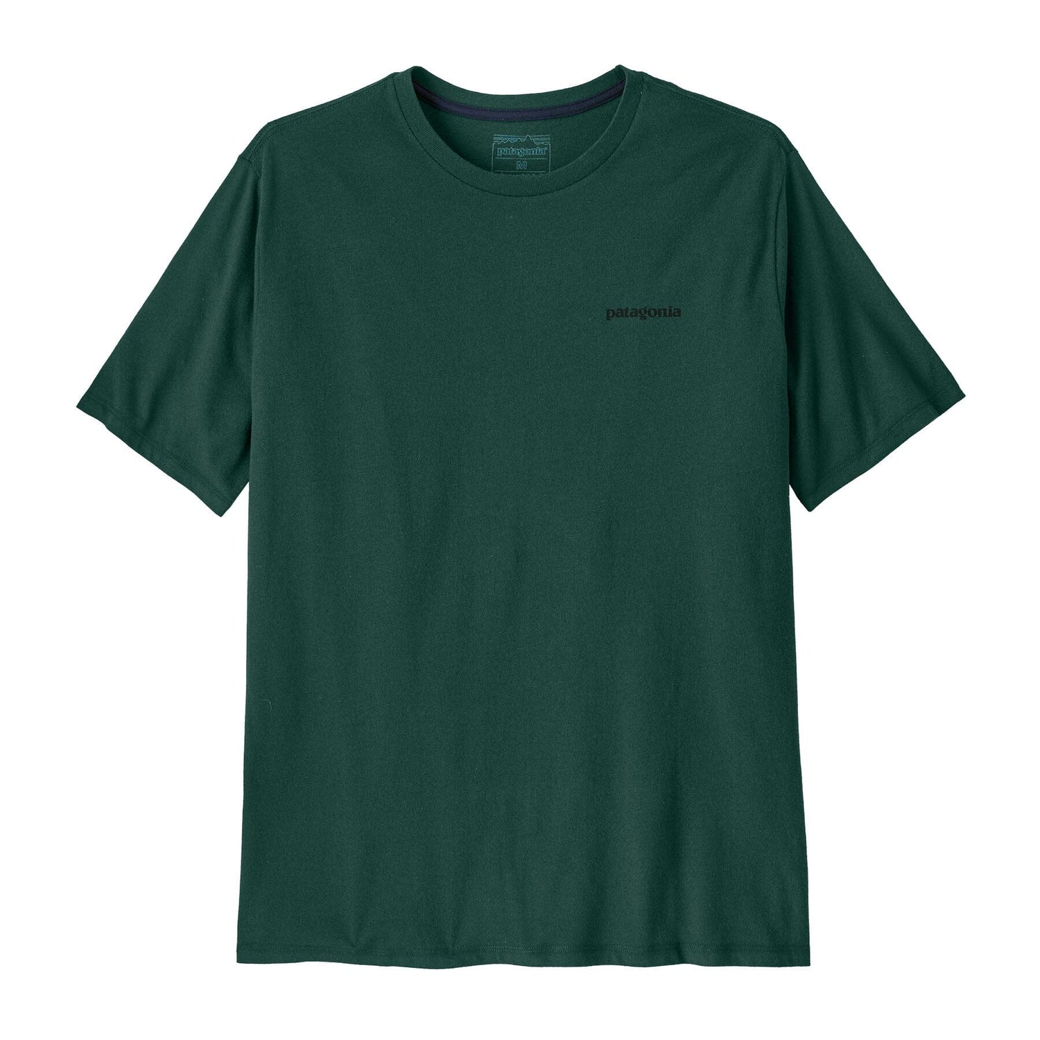 Patagonia M's P-6 Logo Responsibili-Tee® - Recycled cotton Cascade Green Shirt