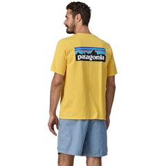 Patagonia - M's P-6 Logo Responsibili-Tee® - Recycled cotton - Weekendbee - sustainable sportswear