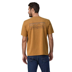 Patagonia M's P-6 Logo Responsibili-Tee® - Recycled cotton P-6 Outline: Golden Caramel Shirt