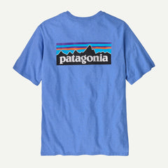 Patagonia M's P-6 Logo Responsibili-Tee® - Recycled cotton Abundant Blue Shirt