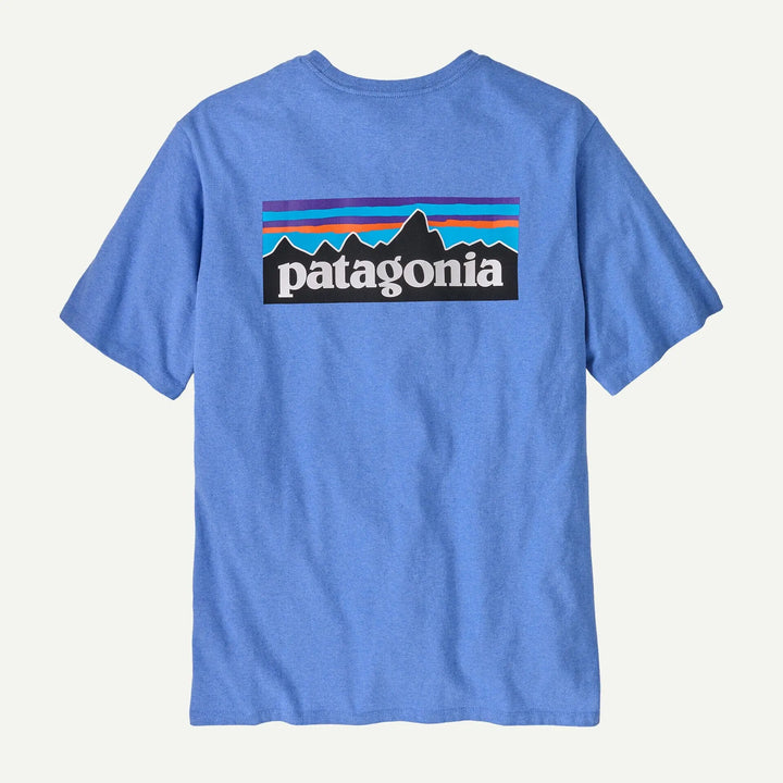 Patagonia M's P-6 Logo Responsibili-Tee® - Recycled cotton Abundant Blue Shirt