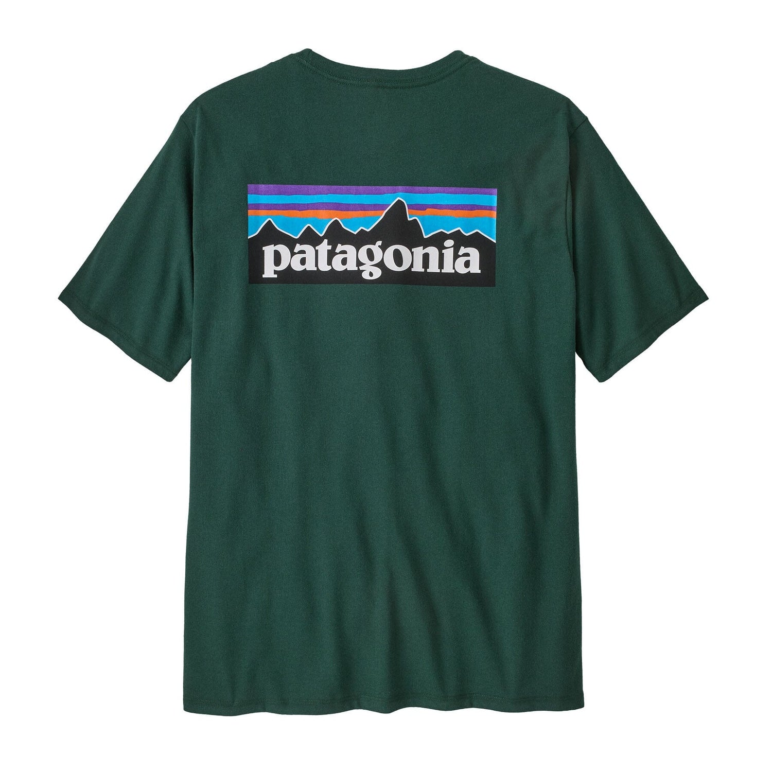 Patagonia M's P-6 Logo Responsibili-Tee® - Recycled cotton Cascade Green Shirt