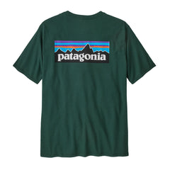 Patagonia M's P-6 Logo Responsibili-Tee® - Recycled cotton Cascade Green Shirt