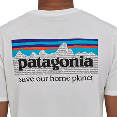 Patagonia M's P-6 Mission Organic T-Shirt - 100% Organic Cotton White Shirt