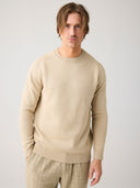 Miesten Plain Knitted Crew Neck Neulepaita
