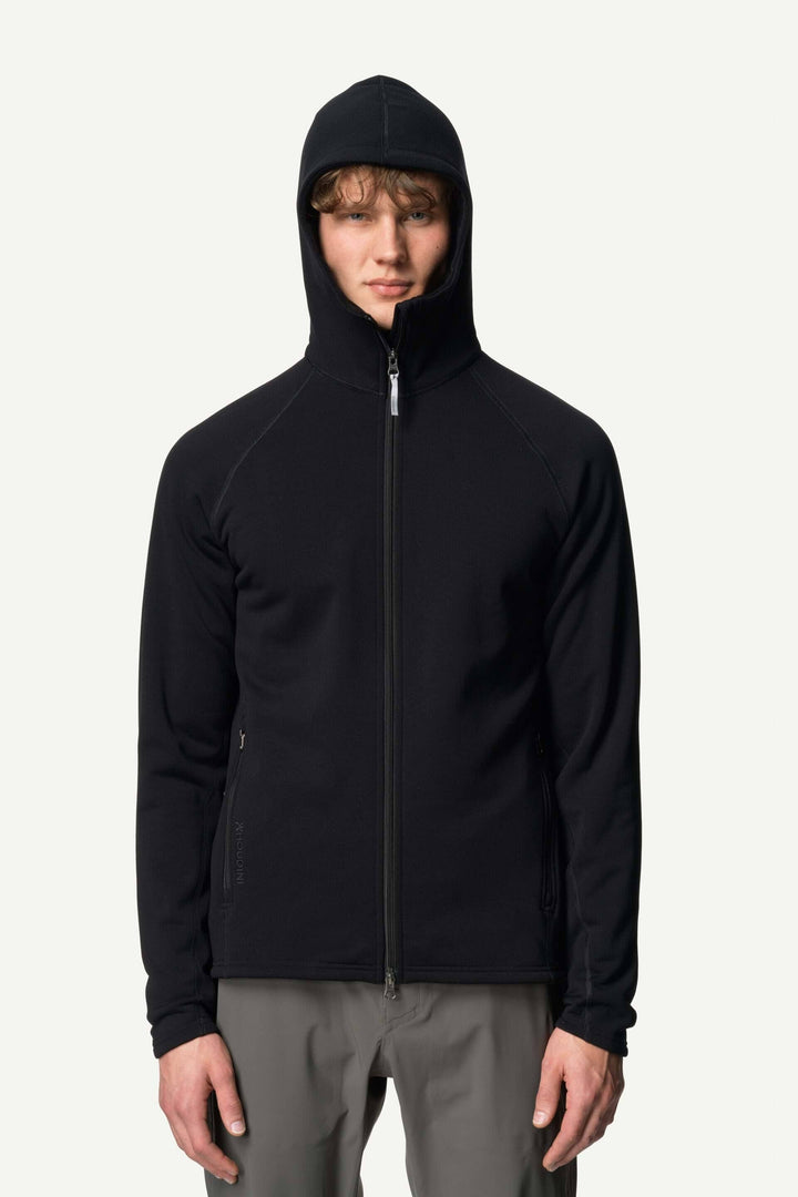 M's Power Up Houdi - Bluesign® certified PET-fleece Shirt Houdini Black S