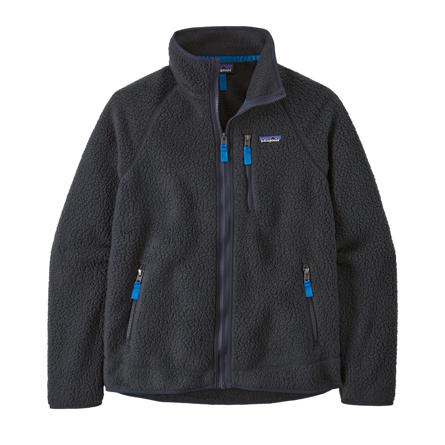 Patagonia M's Retro Pile Jacket - 100 % Recycled Polyester Pitch Blue w Endless Blue Jacket